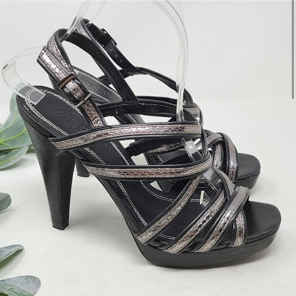 COLIN STUART Strappy Peep Toe Heels 9